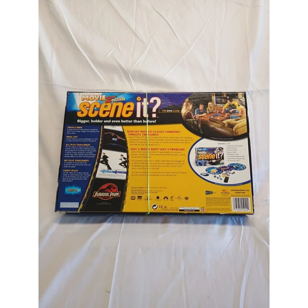 Mattel (45045) 2nd Edition Movie Scene It?  DVD Game used